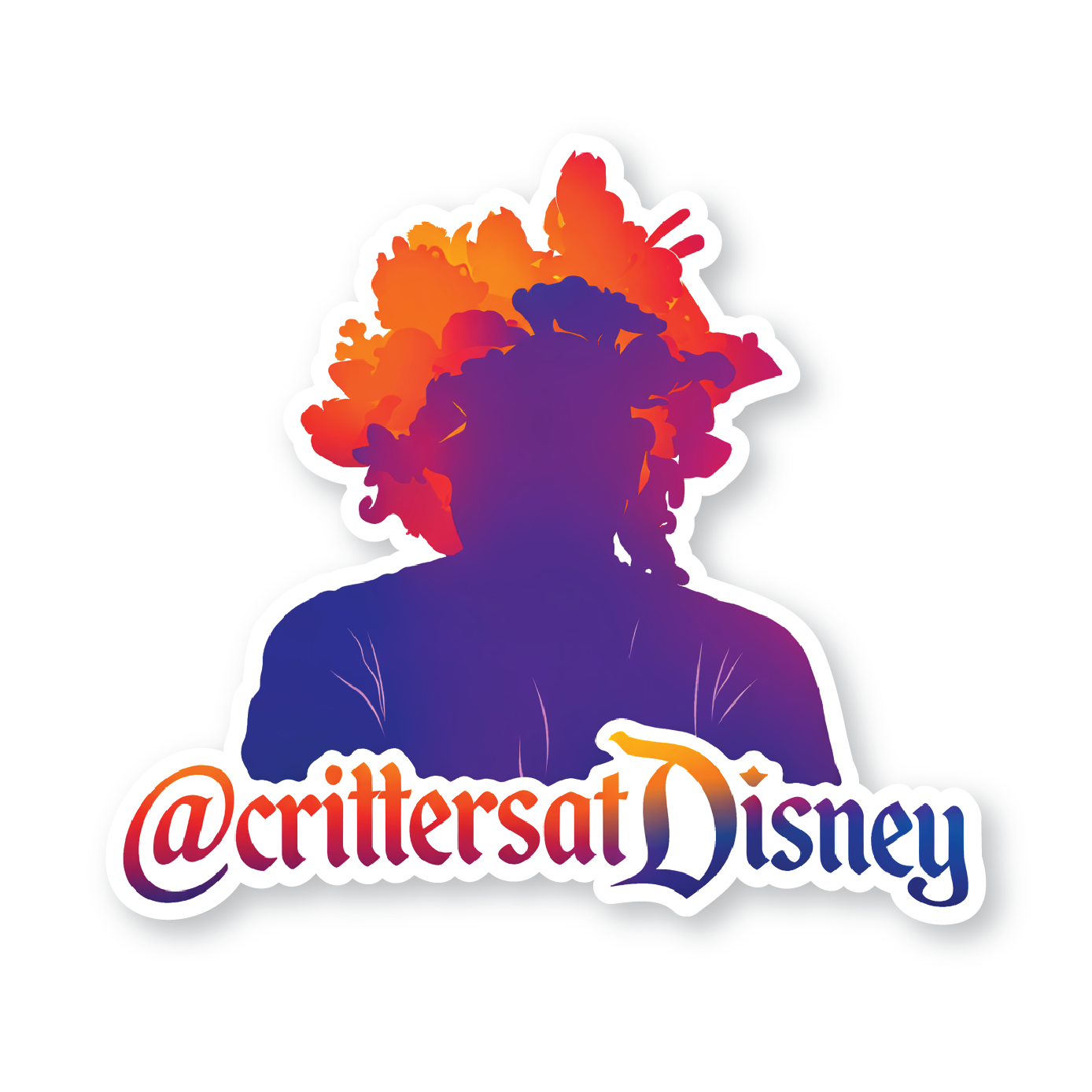 Critters At Disney Primary Logo Stickers